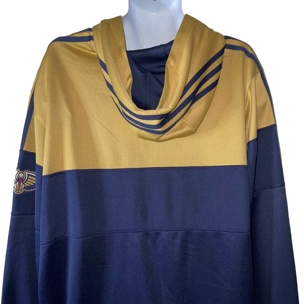 Adidas NBA New Orleans Pelicans Athletic Hoodie Mens 3XL  Hooded Hoodie Big Tall - Picture 7 of 11